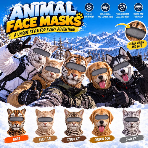 SnowFace Wild pasamontañas de animales